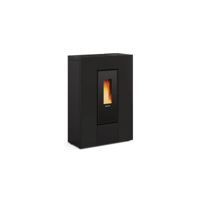 Stufa a pellet ermetica canalizzata slim MARILENA PLUS CRYSTAL 5.0 AD La Nordica Extraflame
