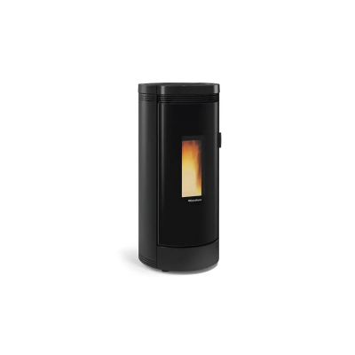 Stufa a pellet ermetica ventilata DEBBY bianco nero LA Nordica Extraflame