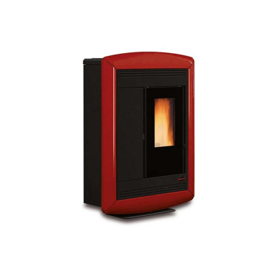 Stufa a pellet canalizzata slim SOUVENIR PLUS LUX bordeaux,bianco,tortora La Nordica Extraflame