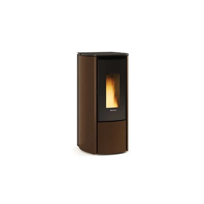 Stufa a pellet ermetica ventilata KATIA 9 bronzo,tortora,bianco La Nordica Extraflame