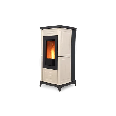 Stufa a pellet CLASSIC A9 bianco, bordeaux, nero, nocciola Nobis