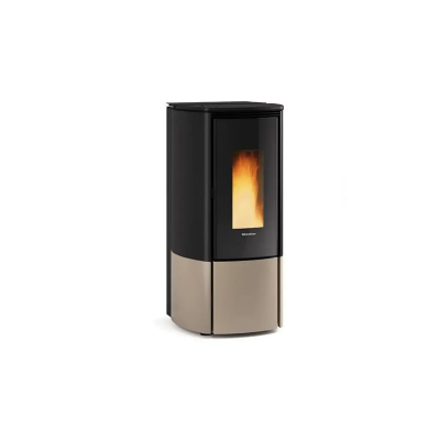 Stufa a pellet ermetica ventilata KATIA 11 bianco, bronzo, tortora La Nordica Extraflame