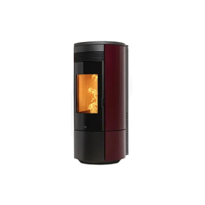 Stufa a pellet ROUND A13 antracite,bianco,bordeaux,bronzo Nobis