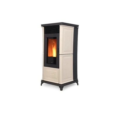 Stufa a pellet CLASSIC PLUS A10 bianco,bordeaux,nero,nocciola Nobis