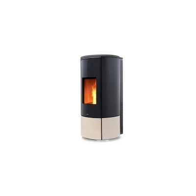 Stufa a pellet ROUND TOP / COASSIALE A8 bianco,bordeaux,nero,nocciola  Nobis