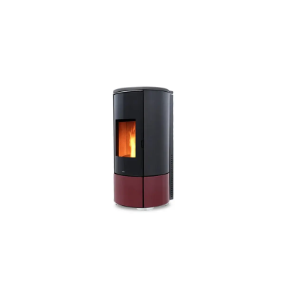 Stufa a pellet ROUND TOP / COASSIALE A10 bianco,bordeaux,nero,nocciola  Nobis