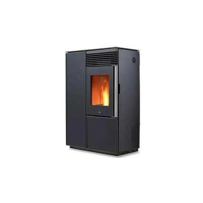 Stufa a pellet LIGHT COASSIALE A10 Nobis night,bianco,gray,carrara,darck,black glass