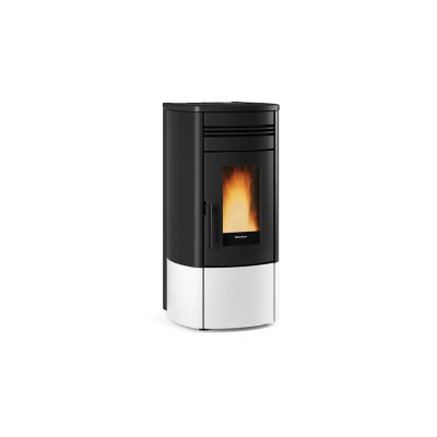 Stufa a pellet ermetica con doppia canalizzazione NORIS PLUS La Nordica Extraflame bianco,bronzo,tortora