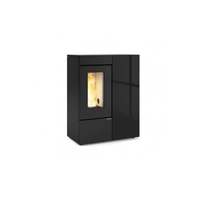 Stufa a pellet ermetica con doppia canalizzazione ANNALISA PLUS crystal,gres ostuni La Nordica Extraflame
