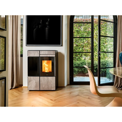 Stufa a pellet LIGHT 2020 A10 Nobis night,carrara,darck,gray,bianco