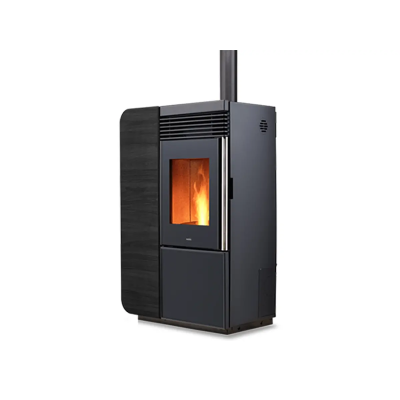 Stufa a pellet LIGHT STYLE COASSIALE A10 Nobis legno bianco, legno nero, legno noce