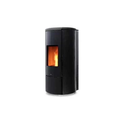 Termostufa a pellet SHAPE GLASS H10 Nobis carbon look, silver, wenge, black glass
