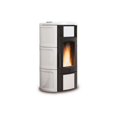 Termostufa a pellet ventilata ISIDE IDRO bordeaux,bianco,pergamena,ametista La Nordica Extraflame