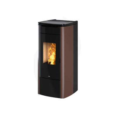 Termostufa a pellet SHAPE STEEL H14 bordeaux,bianco,bronzo,antracite Nobis