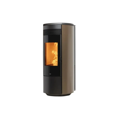 Termostufa a pellet SHAPE ROUND H17 bianco,antracite,bronzo,bordeaux Nobis