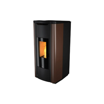 Termostufa a pellet SHAPE STEEL H25 bianco,bordeaux,bronzo,nero Nobis