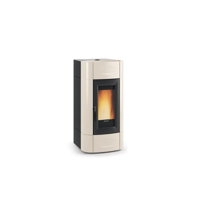 Termostufa a pellet ventilata ISIDORA IDRO H20 avorio,bordeaux,bianco La Nordica Extraflame