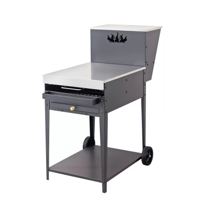 BIG A LEGNA Barbecue da giardino con ruote TRANQUILLI FORNI