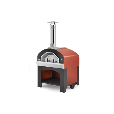 Forno pizza a legna PROMETEO grigio, rosso FONTANA FORNI