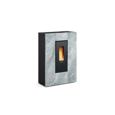 Stufa a pellet ermetica canalizzata slim MARILENA PLUS PETRA 5.0 AD La Nordica Extraflame