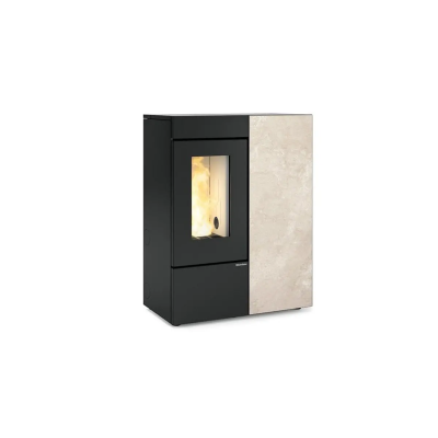 Stufa a pellet ermetica con doppia canalizzazione ANNALISA PLUS GRES EVO Gres Ostuni La Nordica Extraflame