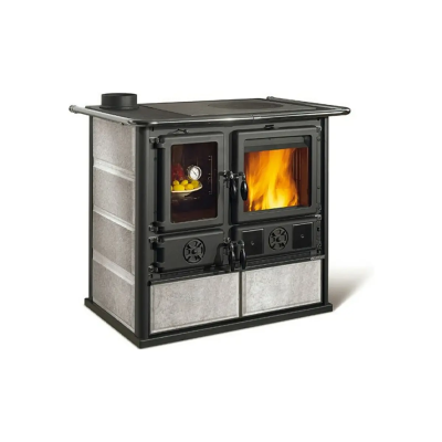 Stufa a legna ROSA SINISTRA REVERSE VST Pietra Naturale La Nordica Extraflame