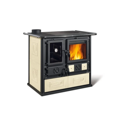 Stufa a legna ROSA SINISTRA REVERSE VST Liberty panna La Nordica Extraflame