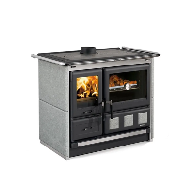 Stufa a legna ROSA XXL MAIOLICA/STEEL/PN PIETRA NATURALE