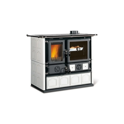 Stufa a legna ROSA VST MAIOLICA/PN BIANCO INFINTY LA NORDICA EXTRAFLAME
