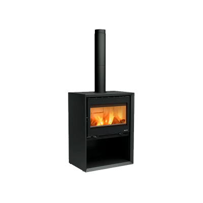 Stufa a legna DANTE con portalegna La Nordica Extraflame