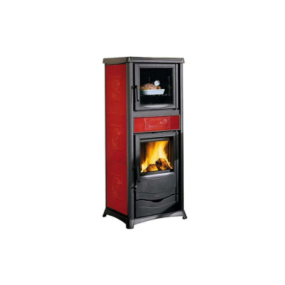 Termostufa a legna con forno TERMOROSSELLA PLUS FORNO DSA.16 CERAMICA La Nordica Extraflame