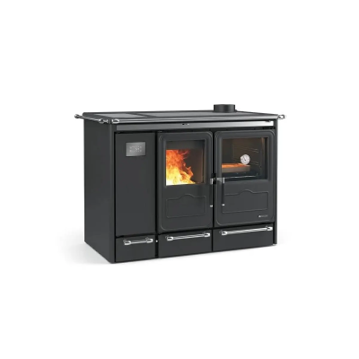 Termostufa a legna con sistema a vaso aperto e circuito chiuso SIERRA La Nordica Extraflame